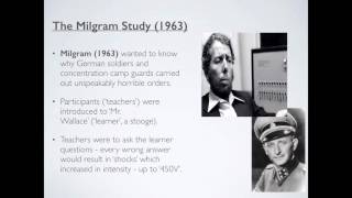 Obedience  the Milgram Study [upl. by Salocin]