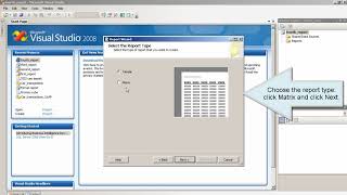 Reporting Services Tutorial SSRS Introduction  Chart and MatrixLesson 4 [upl. by Durant]