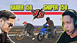 SNIPER 150 VS RAIDER 150  GTA 5 Muntik pa matalo [upl. by Celestia418]