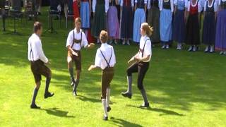 Austrian traditional folk dance Haidauer amp Osterwitzer Schuhplattler [upl. by Hodess]