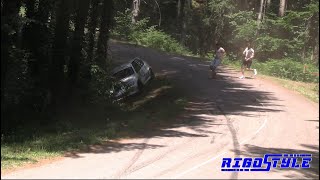 Rallye Vosges Grand EST 2023 Crashs  Show By Rigostyle rallying rally sports [upl. by Yrreiht973]