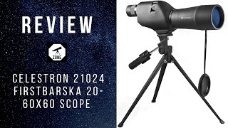 BARSKA 2060x60 Waterproof Straight Spotting Scope REVIEW 2020 22  Telescope zone [upl. by Aitnom]