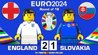 England vs Slovakia 21  All Goals amp Highlights EURO 2024  Round of 16  Lego Football [upl. by Harlene]