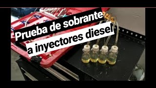 Como comprobar inyectores diesel por el sobrante [upl. by Pineda766]