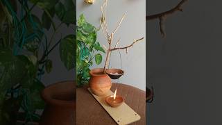 DIY  Sambrani Dhoop Stand  Dhoop Stand Making  Episode 1shorts dhoopstandmaking terracotta [upl. by Kippie203]