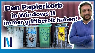 Windows 11 Den Papierkorb an die Taskleiste anheften – so geht’s [upl. by Rafat]