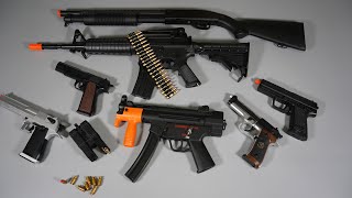 Resident Evil Style Toy Gun  MP5K Airsoft Gun M4HampK USP Colt M1911Realistic Toy Guns Collection [upl. by Kiraa]