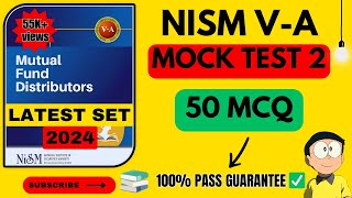 NISM VA MOCK TEST  2024  NISM 5A EXAM PREPARATION  NISM MOCK TEST in HINDI 2024  nism5a nism [upl. by Aiva]