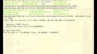 GNURADIO  Transmitting OFDM and watching its FFT [upl. by Adirahs]