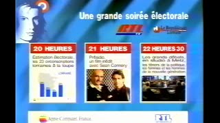 RTL TV  Bandes annonces journal Leader pub concours jeu fermeture dantenne mire mars 1993 [upl. by Aicena622]