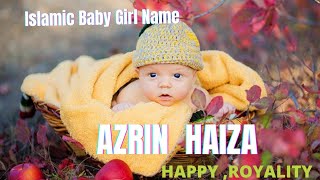 Arabic Baby double Name and meaning Islamic rare and cute baby double name and meaning [upl. by Ahsratal]