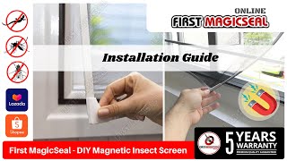 First Magicseal  New Installation GuideDIY Magnetic Mosquito Net Insect Screen Jaring Nyamuk 蚊网纱窗 [upl. by Hsac]