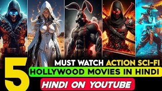 Top 5 Best Hollywood SciFi Movies on YouTube In Hindi Dubbed  Hollywood Movies Hindi Dubbed 2024 [upl. by Marti]