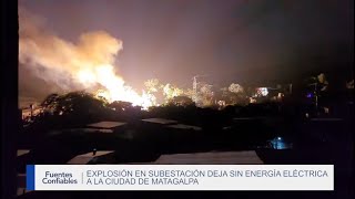 Potente explosión deja sin energía la ciudad de Matagalpa [upl. by Ahseem205]