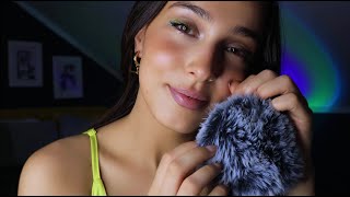 ASMR Inaudible Ear to Ear Whispers and Fluffy Mic Scratching [upl. by Noteek]