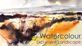 Loose Watercolour Landscape Demonstration Video [upl. by Atsedom165]