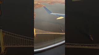 Flying over Verrazano Bridge in NYC [upl. by Macey]