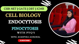 ENDOCYTOSIS  PINOCYTOSIS  CLATHRIN MEDIATED ENDOCYTOSIS  CELL BIOLOGY  CSIR NET  GATE [upl. by Doig606]