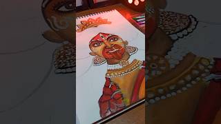 Aigirinandini maa mahakali drawing 🥰🕉️shorts mahakali maakaali viralvideoviralshort shortsfeed [upl. by Odracir108]