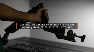 Monitor Arm on UTESPELARE 🤔🤔🤔🤔🤔  Gaming desk  IKEAGAMINGDESK UTESPELARE ikea monitorarm [upl. by Yr]