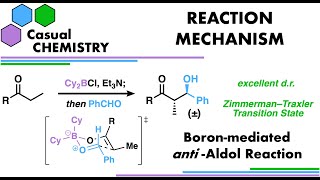 Boron Aldol Reaction  Organic Chemistry Reaction Mechanism [upl. by Aiekan]