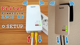 FRITZPowerline 1240 AX WiFi 6 powerline • Unboxing setup and test [upl. by Anibur141]