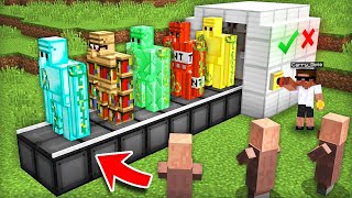 I OPENED A CUSTOM GOLEMS SHOP IN MINECRAFT🔥 [upl. by Nagad]