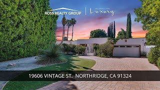 19606 Vintage St Northridge CA  Ross Realty Group  Best Real Estate Agents [upl. by Lyrrad]