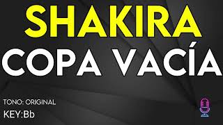 Shakira Manuel Turizo  Copa Vacía  karaoke instrumental  Bajo [upl. by Blen663]