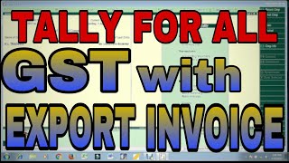 GST with EXEMPTTAXABLELUTBOND EXPORT INVOICE in TALLYERP9 [upl. by Inajna]