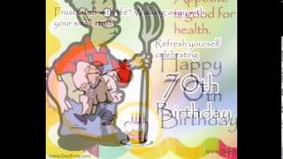 70th Birthday Greetings cardEcardEgreetingsWishes for Parents [upl. by Clay472]