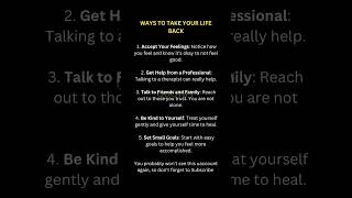 Ways To Take Your Life Back Save For Later motivation fyp [upl. by Eanore11]