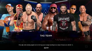 WWE 2K24  8Man Tag Team Elimination  Knockouts Match [upl. by Tterrab]