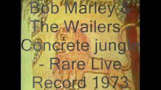 Bob Marley amp The Wailers  Concrete Jungle  Rare Live Record 1973 [upl. by Ihtraa]