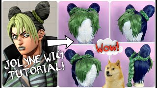 Lets style How I styled a Jolyne Cujoh cosplay wig [upl. by Elum]