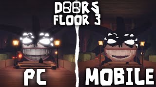 ROBLOX Doors The Castle FANMADE PC vs MOBILE [upl. by Dyna]