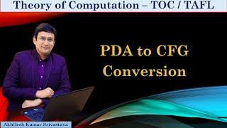 Push Down Automata PDA To Context Free Grammar CFG Conversion  Example 1 [upl. by Yrrep]