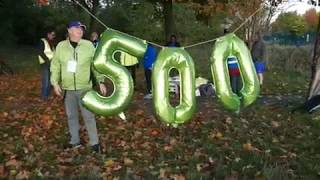 Celebrating the 500th Parkrun at Roundshaw Downs 271018 [upl. by Weigle848]