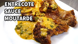 Entrecôte Sauce Moutarde Facile أنتريكوت مع صلصة الخردل [upl. by Essyle574]