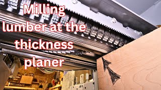 How to use a thickness planer Felder CF741S Pro [upl. by Anihta]