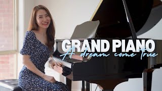 Unboxing My New Grand Piano A Dream Come True 🎁 [upl. by Elockin]