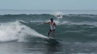 Isla Chora Playa Samara Longboard surfing w Dorian Torres [upl. by Tobin]