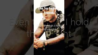 Like Toy Soldiers  Eminem  Lyrics [upl. by Bebe324]