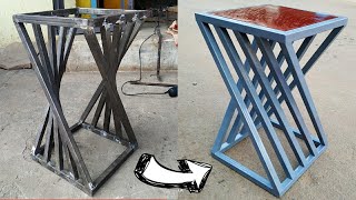 stylish stool for home  how to make it round type stool  making a modern stool [upl. by Egamlat]