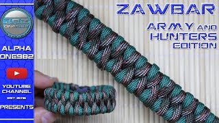 Military and Hunters Edition Paracord Bracelet Zawbar How to make [upl. by Thera]