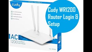 Cudy WR1200 Dual Band Wireless router login and setup [upl. by Assili]