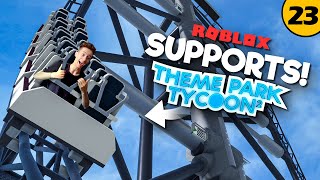 Building Supports for the STAR WARS COASTER  Theme Park Tycoon 2 • 23 [upl. by Otrebide]