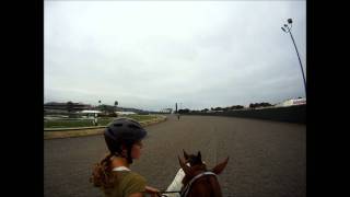 Jockey Cam  Blind Luck 5F Workout at Del Mar Racetrack [upl. by Cordier]