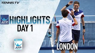 Highlights Herbert Mahut Rally For Win at Nitto ATP Finals 2017 Round Robin [upl. by Idnahs]