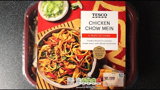 Tesco CHICKEN CHOW MEIN £325  400g  A taste of China  Ready Meal Review [upl. by Marozik]